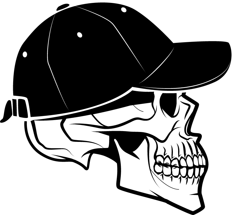 Stylish Skull Wearing a Hat