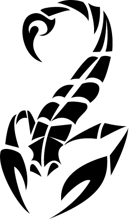 Stylized Logo of a Scorpion