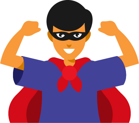 Superhero-Inspired Young Boy