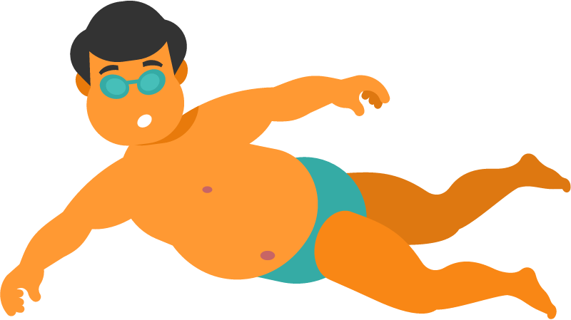 Swimmer in Motion