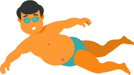 Swimmer in Motion