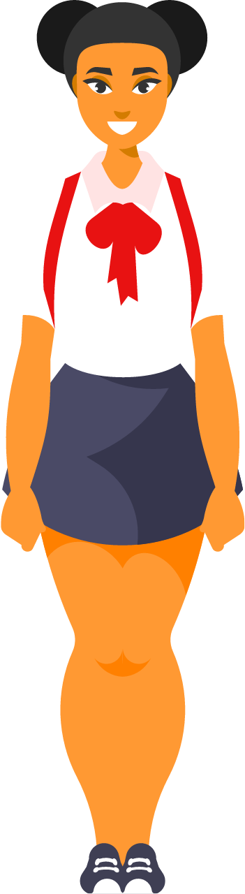 Teenage Schoolgirl in Uniform
