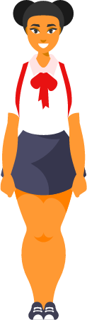 Teenage Schoolgirl in Uniform
