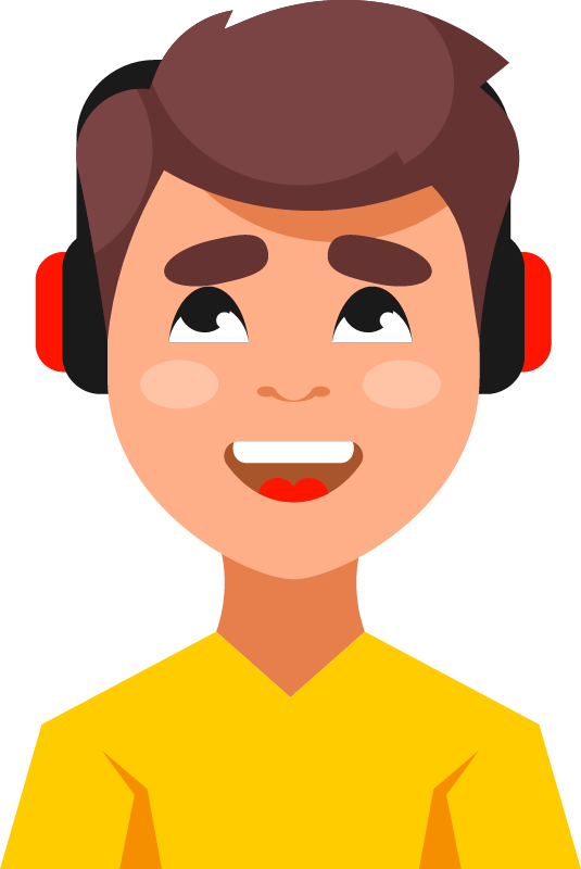 Teenager Listening to Favorite Music