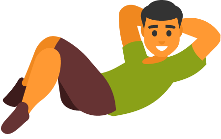 Teenager Relaxing on the Lawn