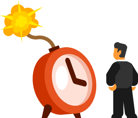 Time Management Crisis Depicted