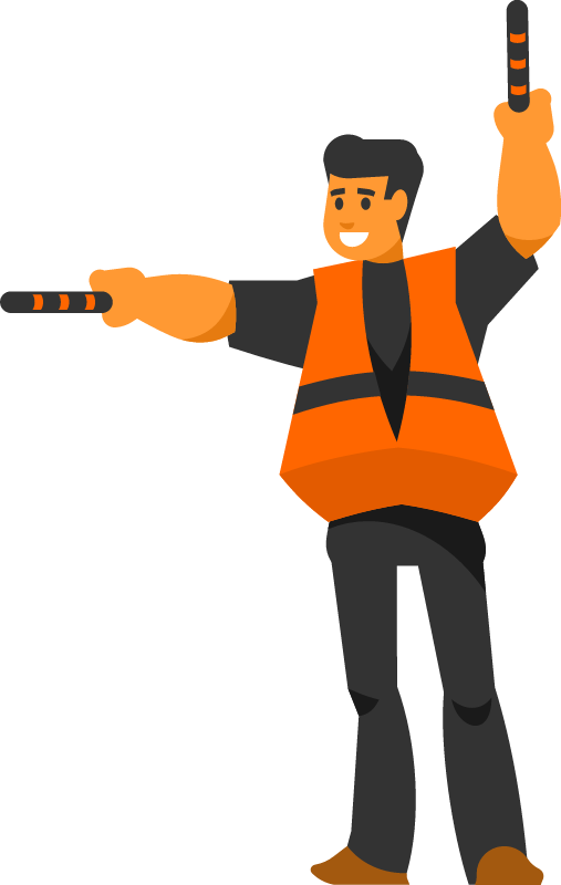 Traffic Controller Managing Flow