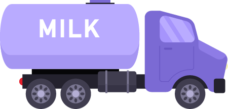 Truck Designed for Milk Transport