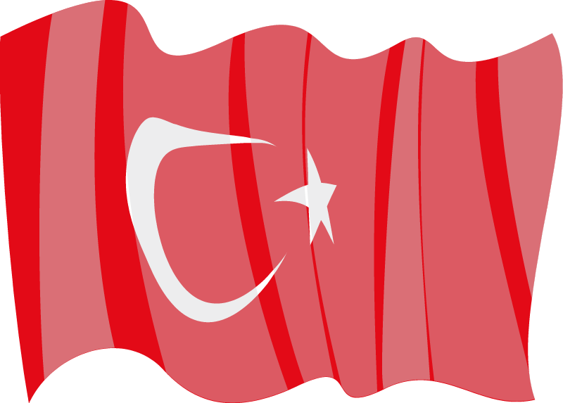 Turkish National Flag in Motion