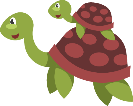 Turtle with Baby 