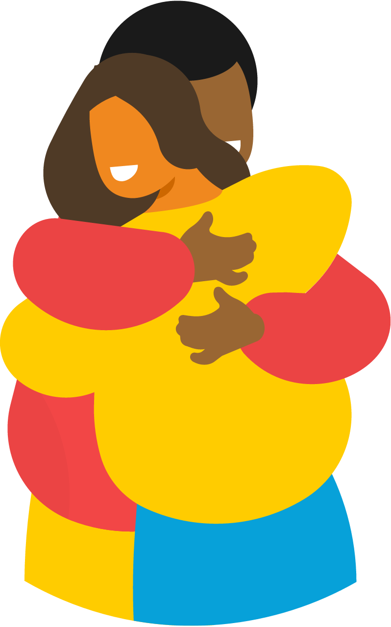 Two Women Embracing Each Other