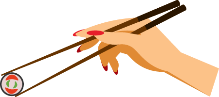 Using Chopsticks to Enjoy Sushi