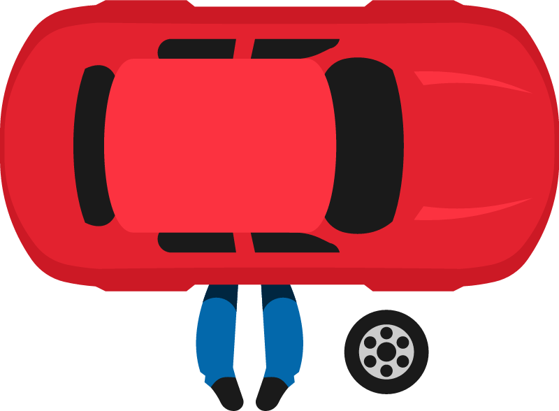 Vehicle Mechanic Engaged in Repairs