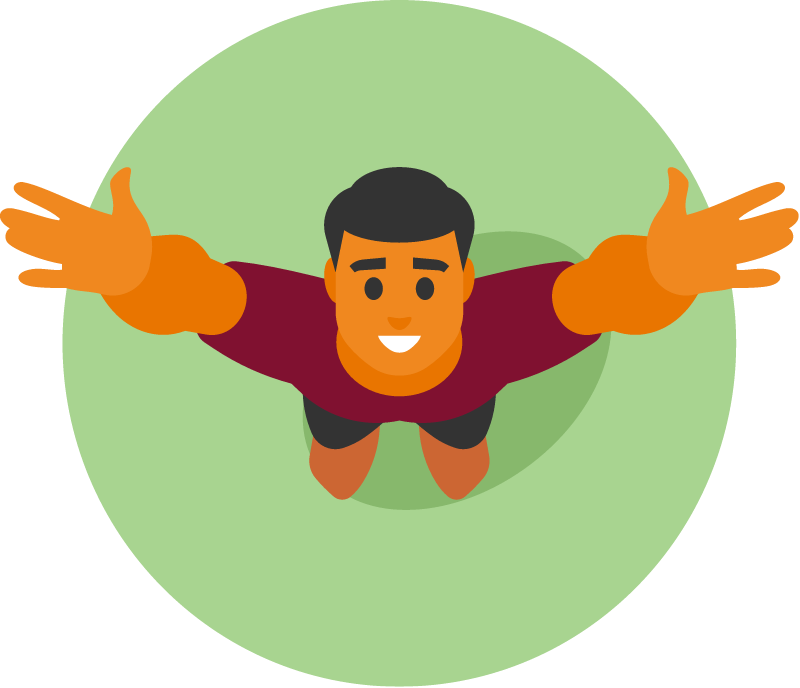 Victorious Man Celebrating Achievement
