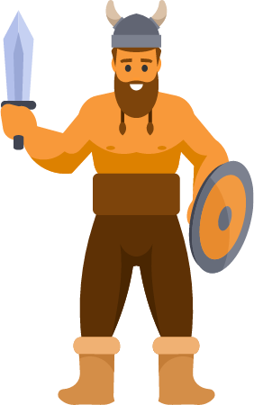 Viking Prepared for Battle