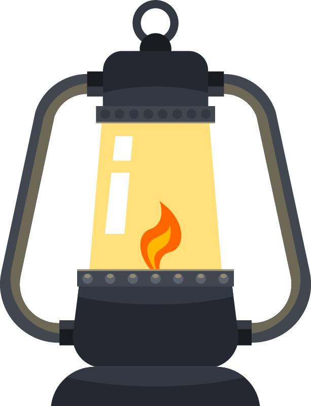 Vintage Lantern Illuminated 