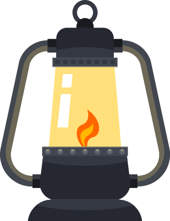 Vintage Lantern Illuminated 
