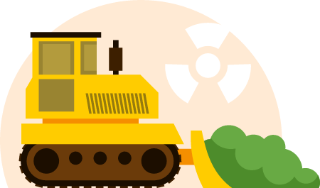 Waste Management at Radioactive Site