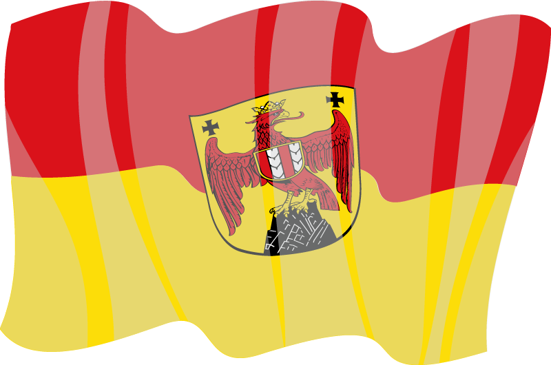 Waving Flag of Burgenland State