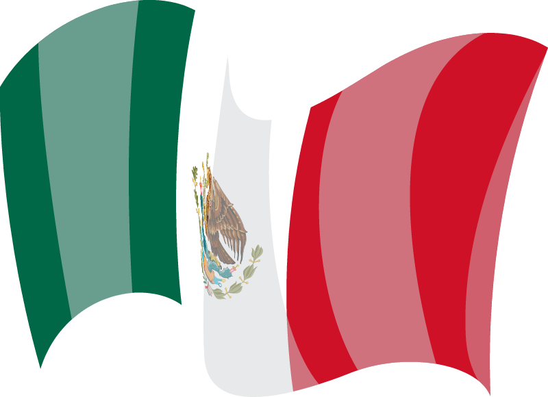 Waving Flag of Mexico