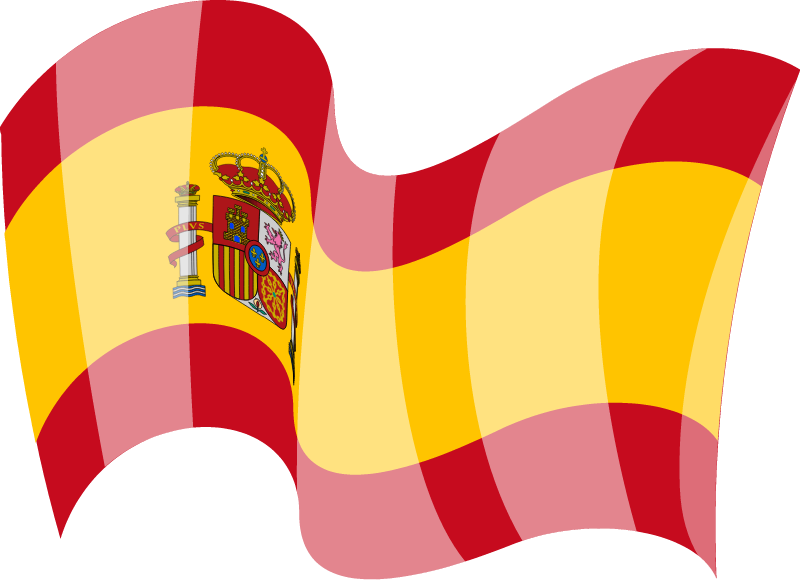 Waving Spanish National Flag