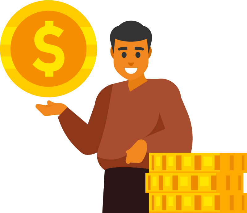 Wealthy Individual Celebrating Fortune