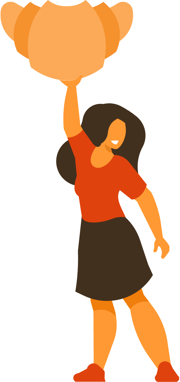 Woman Enjoying Croissant