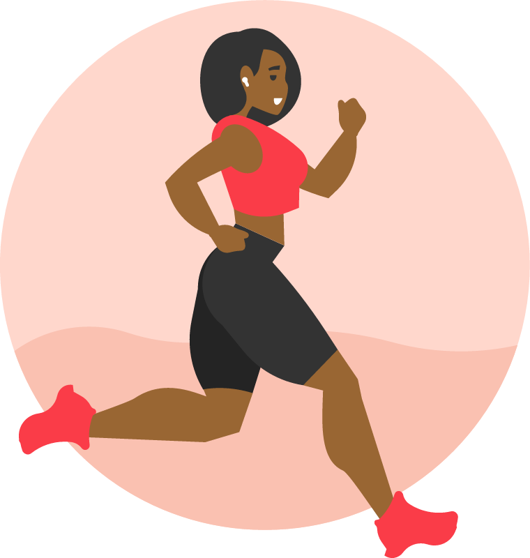 Woman Jogging for Fitness