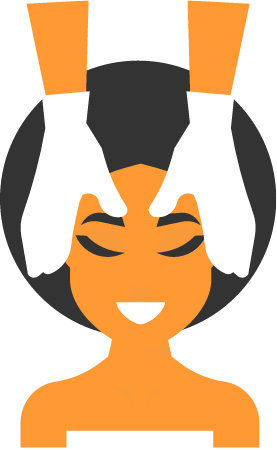 Woman Receiving Relaxing Face Massage
