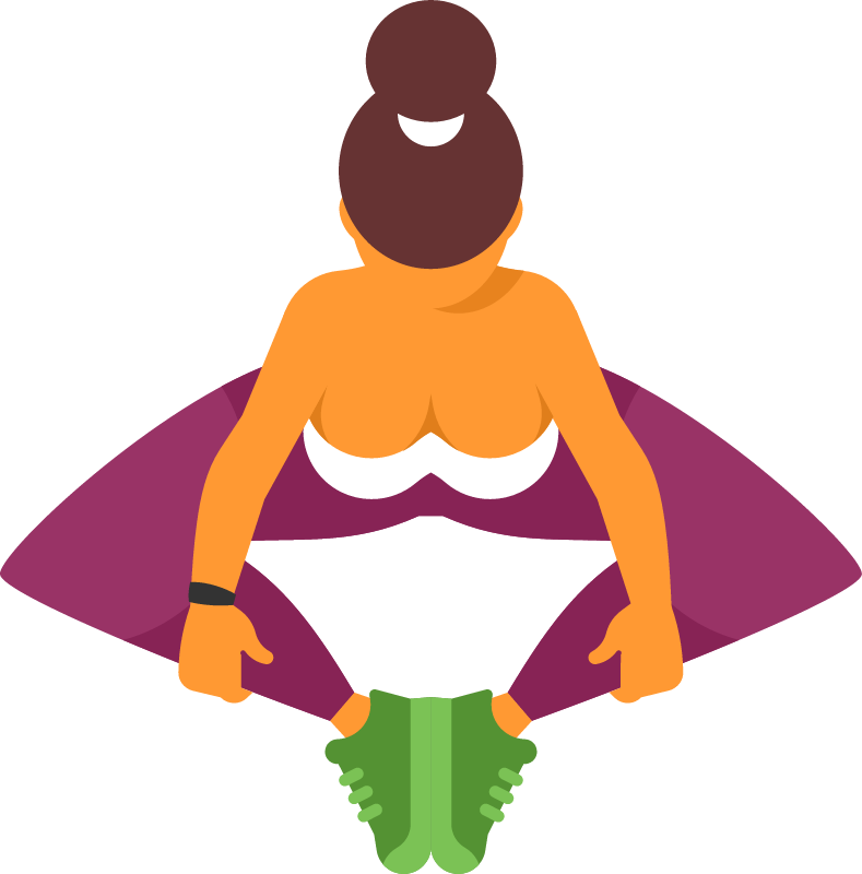 Woman Stretching in Lotus Pose for Yoga
