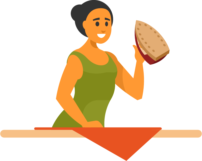 Woman Using an Iron for Clothes