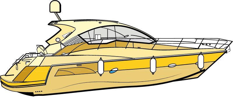 Yacht Sailing in Open Waters 