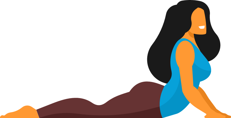 Yoga Stretching Session by Woman