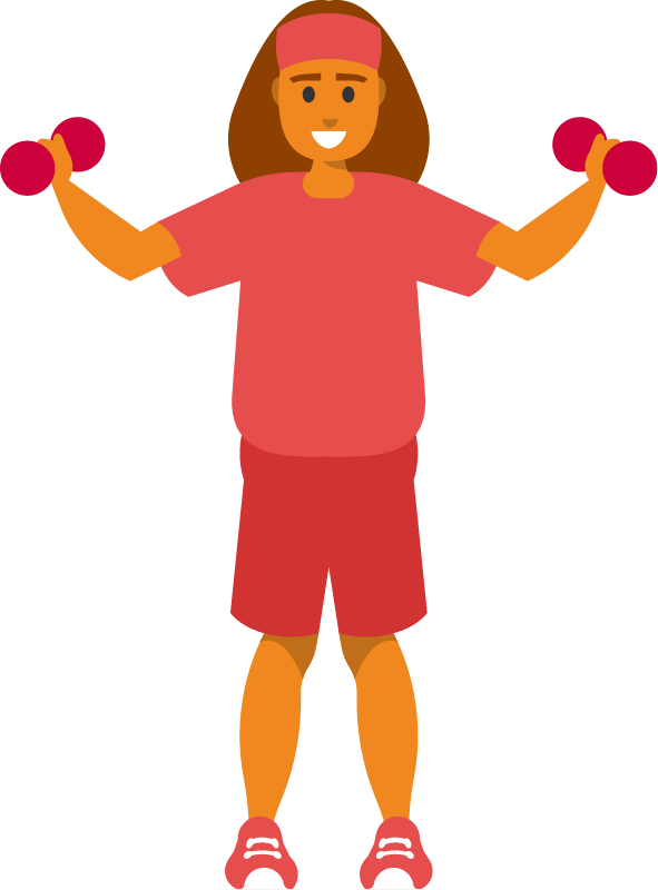 Woman Exercising for Health