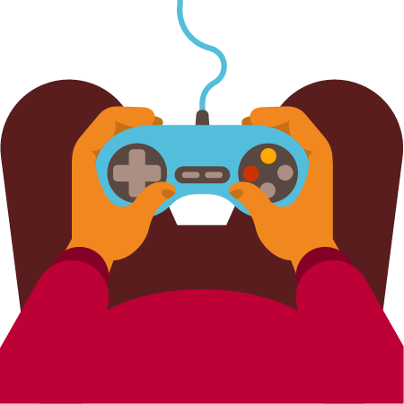 Hands Holding Gaming Device for Immersive Play