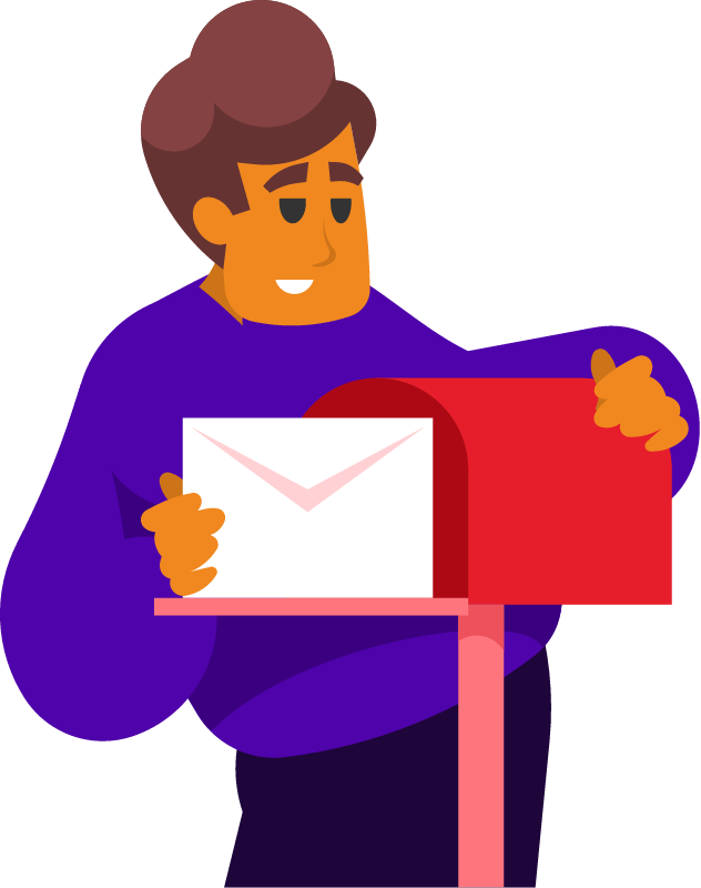 Man Sends an Envelope 
