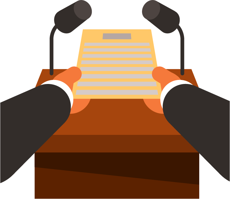 Businessman Speaking and Presenting Ideas 