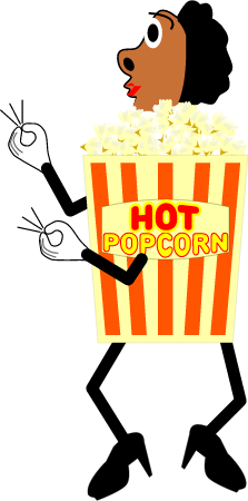 Anthropomorphic Popcorn Box