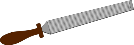 Brown-Handled File Tool