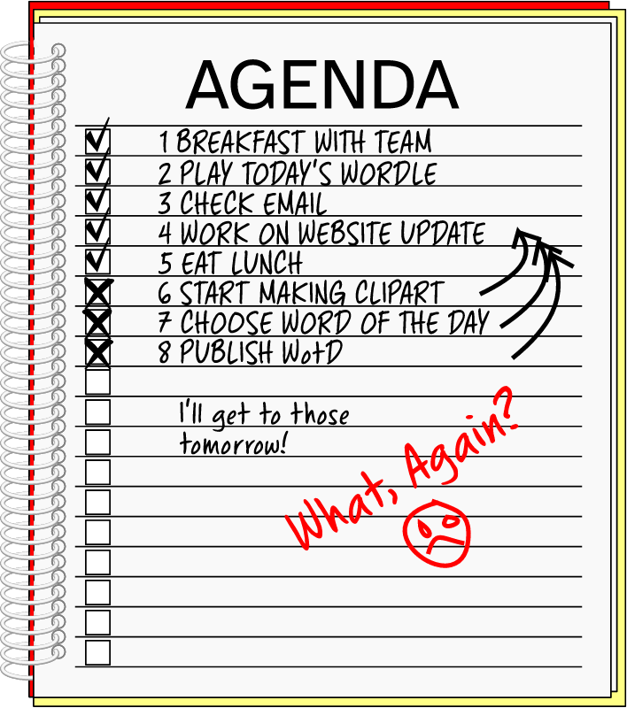 Filled Workday Agenda