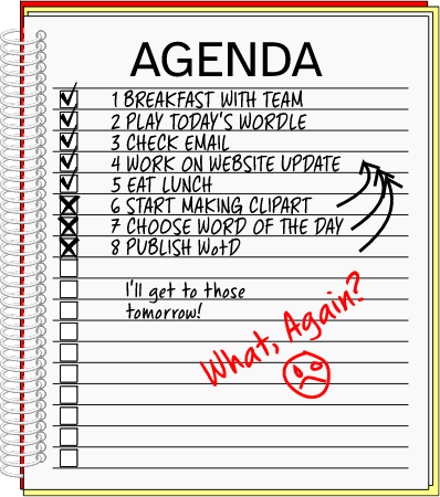 Filled Workday Agenda