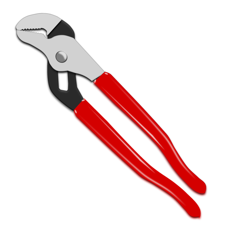 Red-Handled Water Pump Pliers