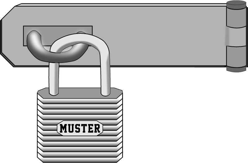 Secured Hasp Padlock