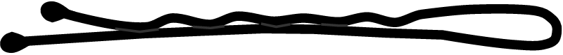 Simple Black Hairpin
