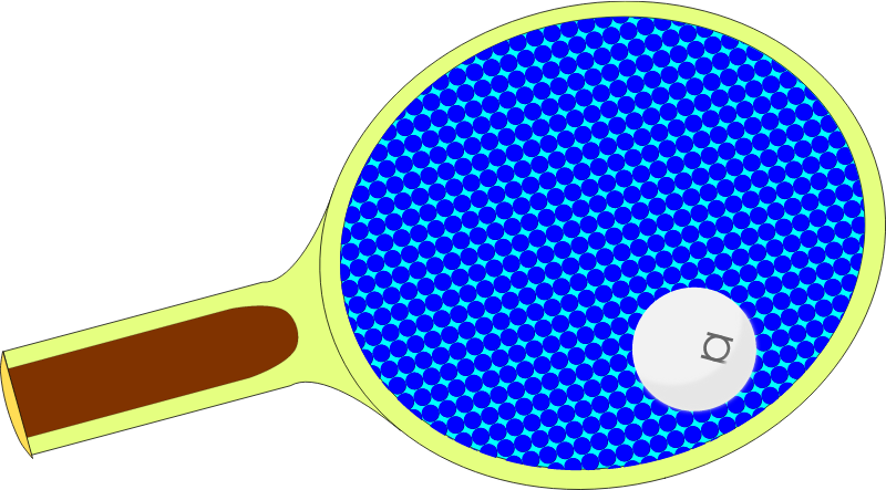 Table Tennis Paddle & Ball