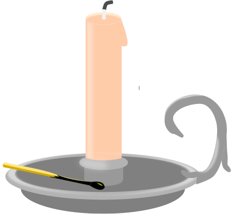 Unlit Candle with Match