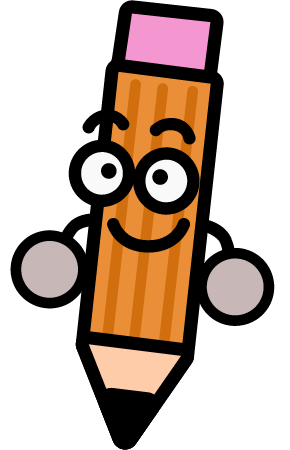 Happy Cartoon Pencil