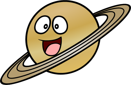 Happy Cartoon Saturn