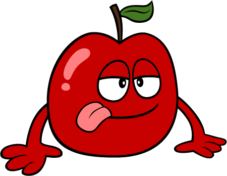 Hungry Apple Character