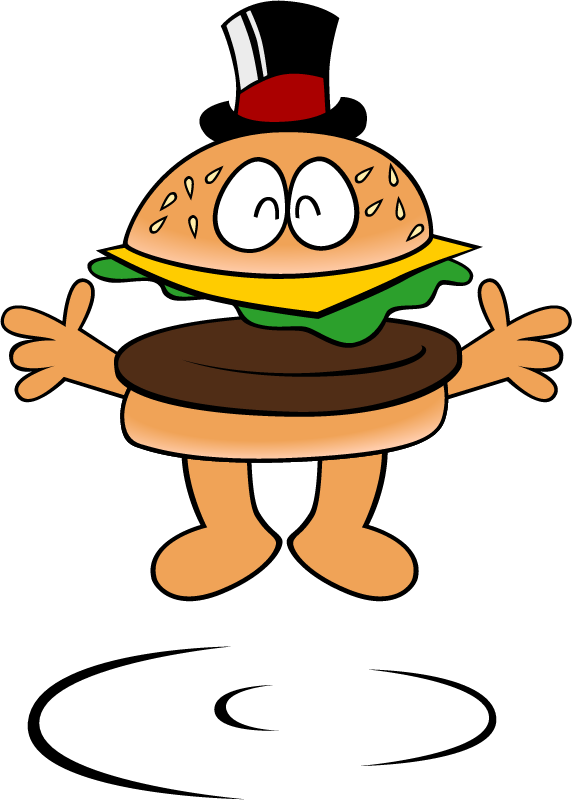 Jumping Burger Man